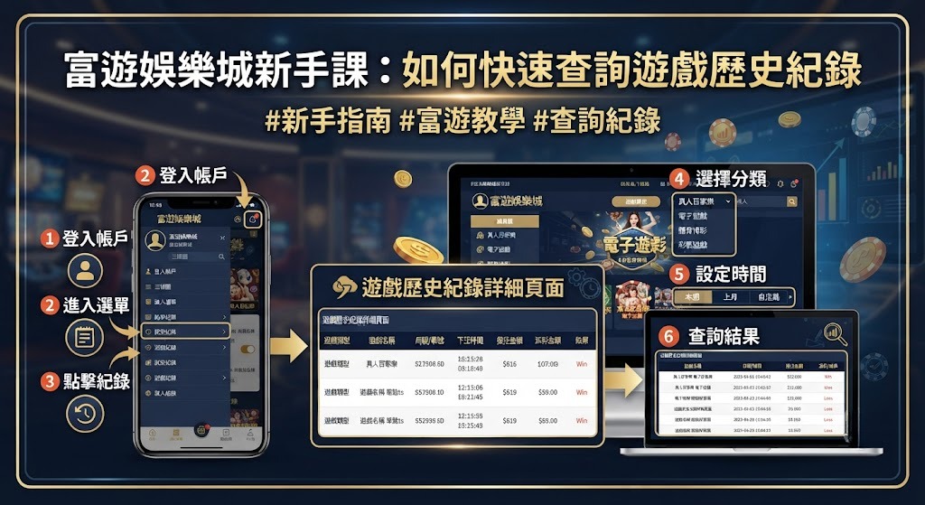 立即查看遊戲歷史查詢教學，三步驟輕鬆對帳